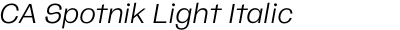 CA Spotnik Light Italic